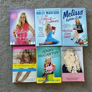Bundle of 6 celebrity memoirs books
